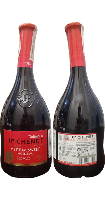Вино J.P.Chenet Delicious Medium Sweet Rouge в бутылке 0,75 литра