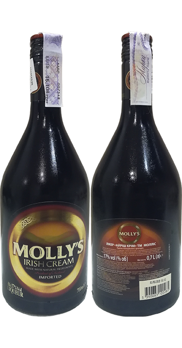 Ликер Molly's Irish Cream в бутылке 0,7 литра