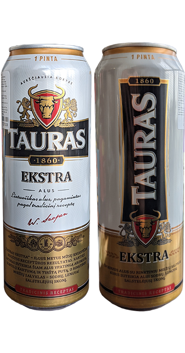 Пиво Tauras Extra в банке 0,568 литра