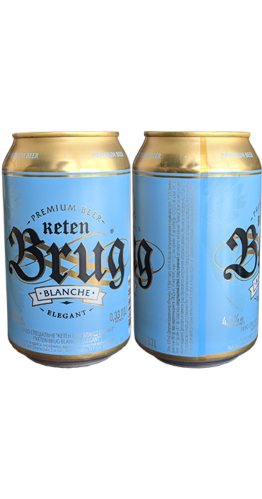 Пиво Keten Brug Blanche Elegant в банке 0,33 литра