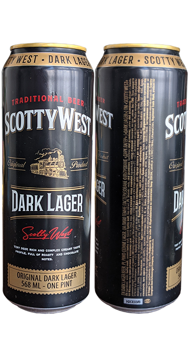 Пиво Scotty West Dark Lager в банке 0,568 литра