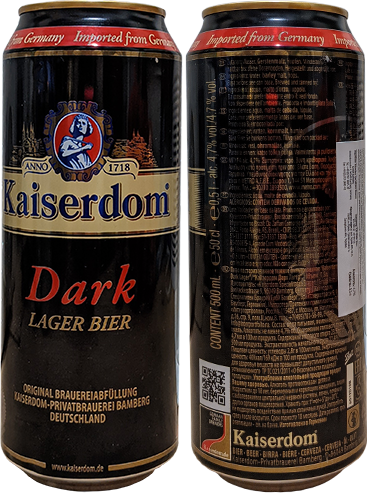 Пиво Kaiserdom Dark Lager в банке 0,5 литра