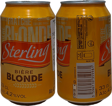 Пиво Sterling Blonde в банке 0,33 литра