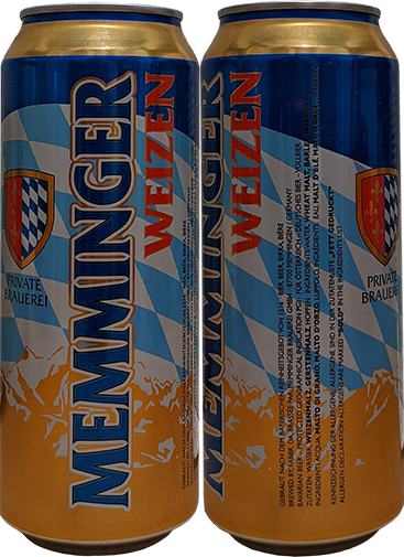 Пиво Memminger Weizen в банке 0,5 литра