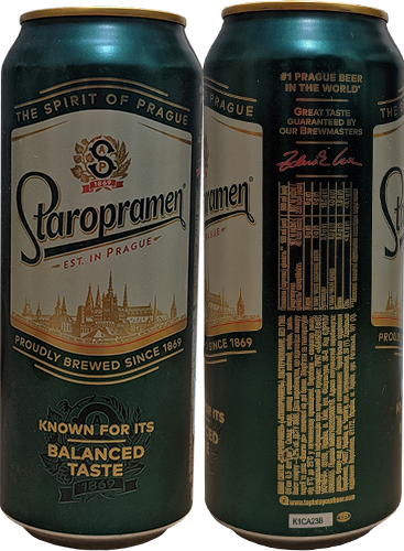 Пиво Staropramen в банке 0,5 литра