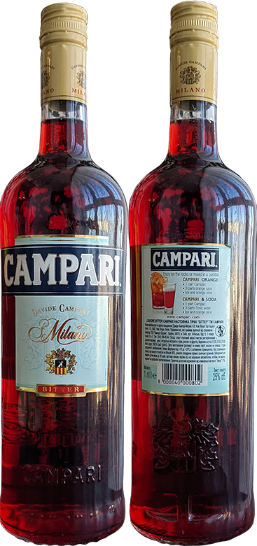 Биттер Campari в бутылке 1 литр