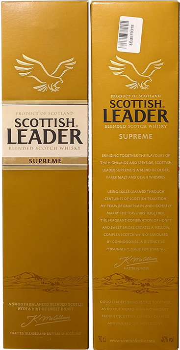 Виски Scottish Leader Supreme в бутылке 0,7 литра подарочная коробка