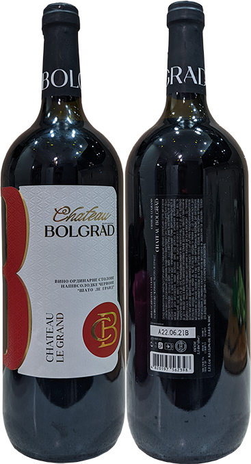 Вино Bolgrad Chateau le Grand Rouge Semisweet в бутылке 1,5 литра