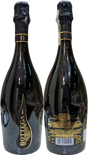 Игристое вино Bottega Valdobbiadene Prosecco Superiore DOCG в бутылке 0,75 литра