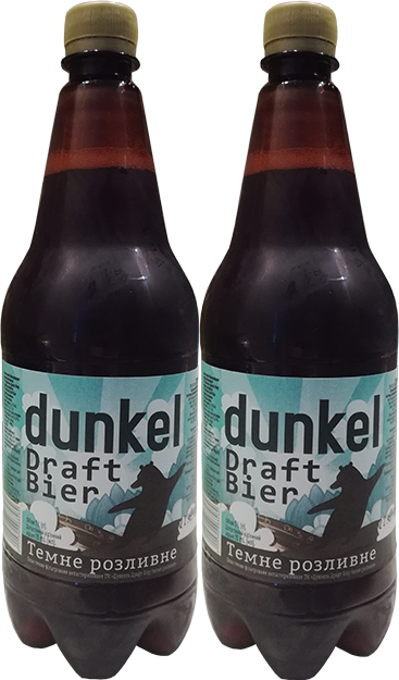 Пиво Dunkel Draft Bier в бутылке 1 литр