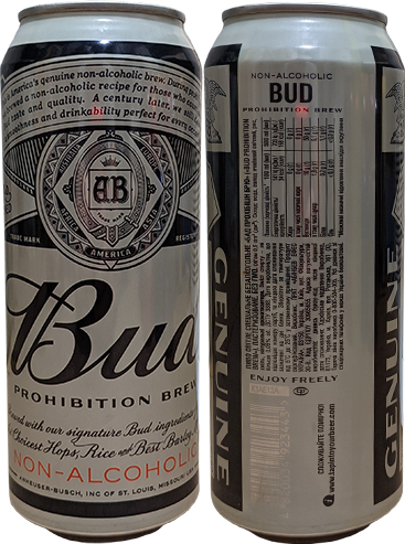 Пиво Bud Prohibition Brew в банке 0,5 литра