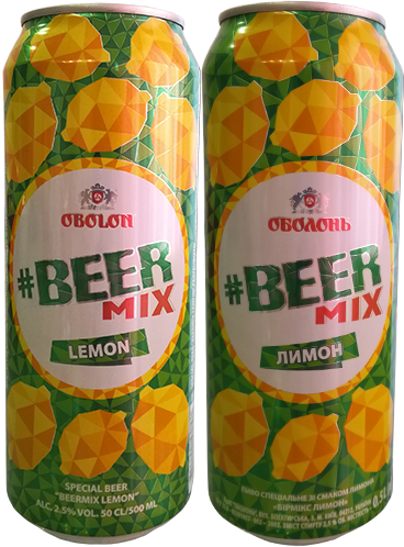Пиво Beermix Лемон в банке 0,5 литра