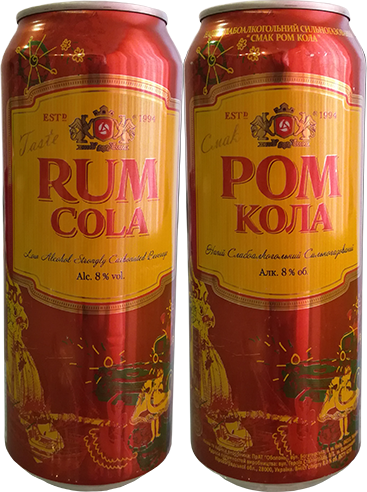 Слабоалкогольный напиток Вкус Ром Кола от Оболонь