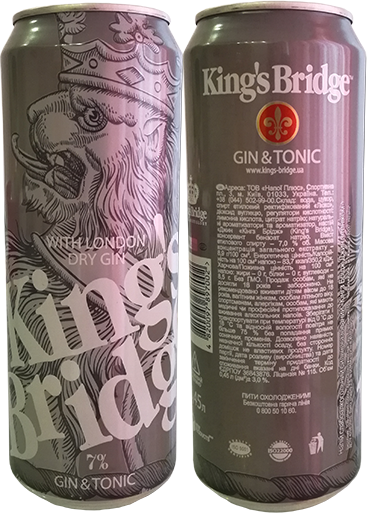 Слабоалкогольный напиток Kings Bridge Gin and Tonic