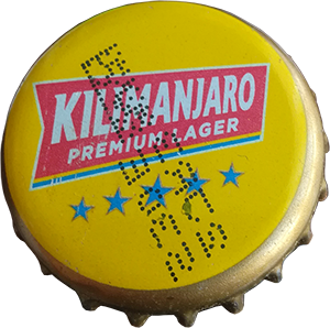 Пиво Kilimanjaro Premium Lager в бутылке 0,5 литра крышка
