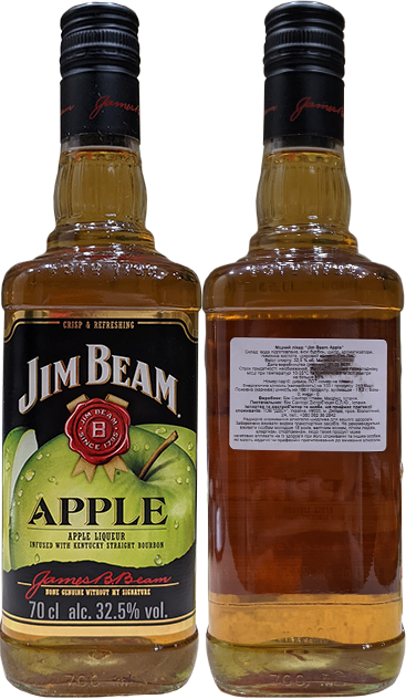 Ликер Jim Beam Apple в бутылке 0,7 литра