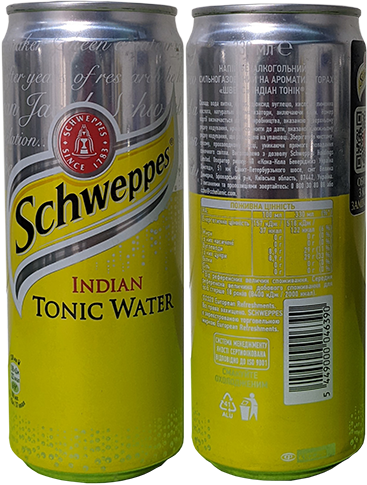 Напиток Schweppes Indian Tonic Water в банке 0,33 литра