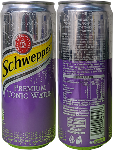 Напиток Schweppes Premium Tonic Water в банке 0,33 литра