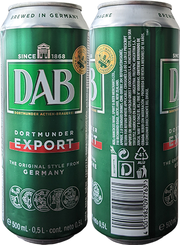 Пиво DAB Dortmunder Export в банке 0,5 литра