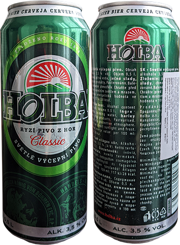 Пиво Holba Classic в банке 0,5 литра