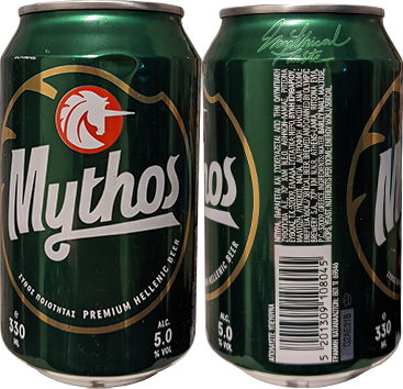 Пиво Mythos в банке 0,33 литра
