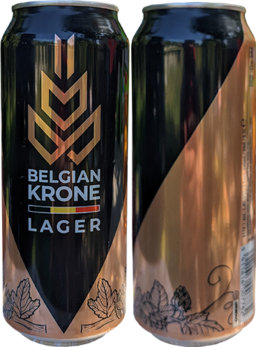 Пиво Belgian Krone Lager в банке 0,5 литра