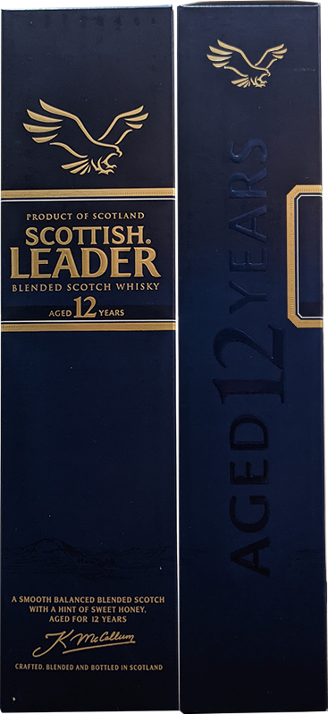 Виски Scottish Leader 12 Years Old в бутылке 0,7 литра подарочная коробка