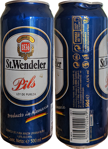 Пиво St.Wendeler Pils в банке 0,5 литра