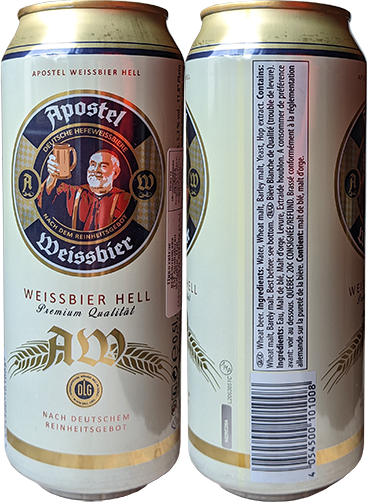 Пиво Apostel Premium Weissbier в банке 0,5 литра