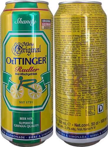 Пиво Oettinger Radler