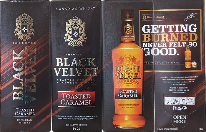 Виски Black Velvet Toasted Caramel в тетрапаке 2 литра