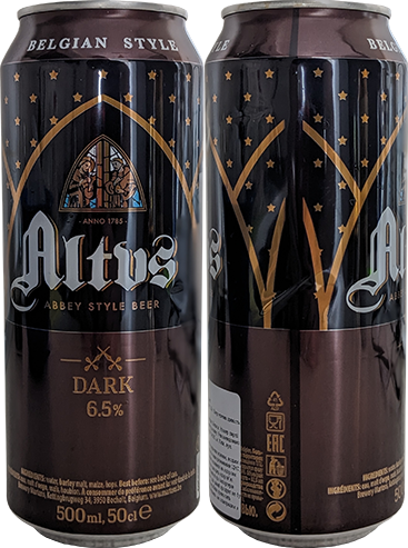 Пиво Altus Dark в банке 0,5 литра