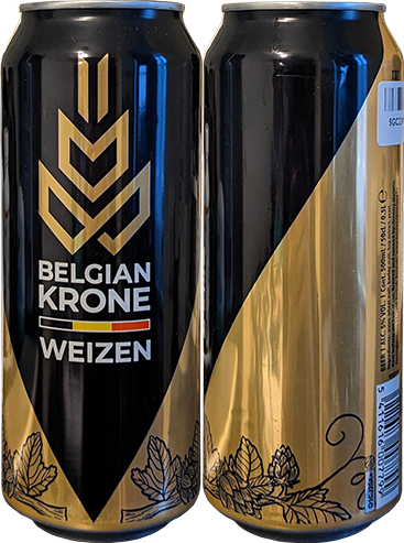Пиво Belgian Krone Weizen в банке 0,5 литра