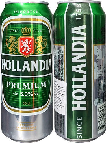 Пиво Hollandia Premium в банке 0,5 литра