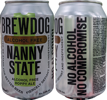 Пиво BrewDog Nanny State в банке 0,33 литра