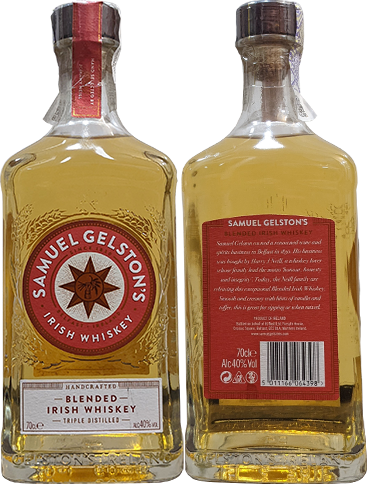 Виски Samuel Gelstons Irish Whiskey в бутылке 0,7 литра