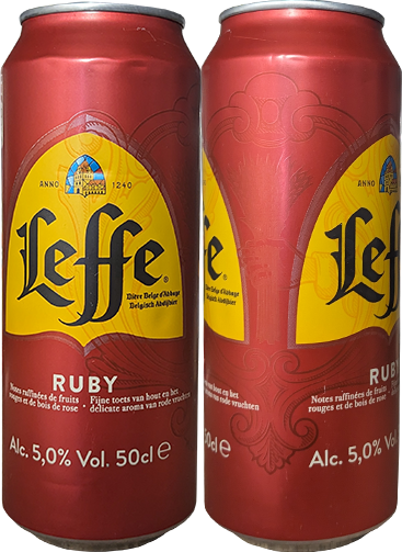 Пиво Leffe Ruby в банке 0,5 литра