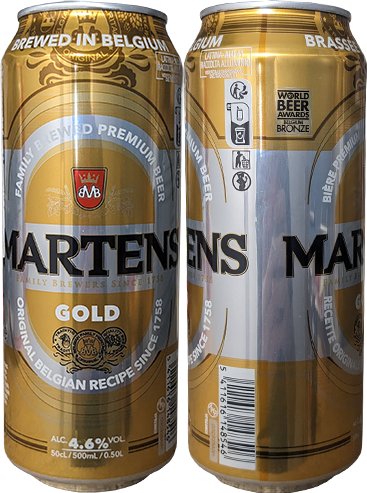 Пиво Martens Gold в банке 0,5 литра