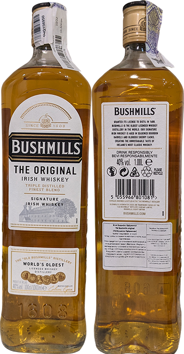 Виски Bushmills Original в бутылке 1 литр