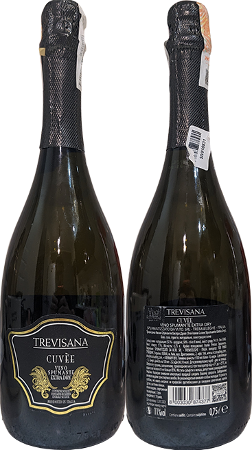 Игристое вино Trevisana Cuvee Spumante Extra Dry в бутылке 0,75 литра