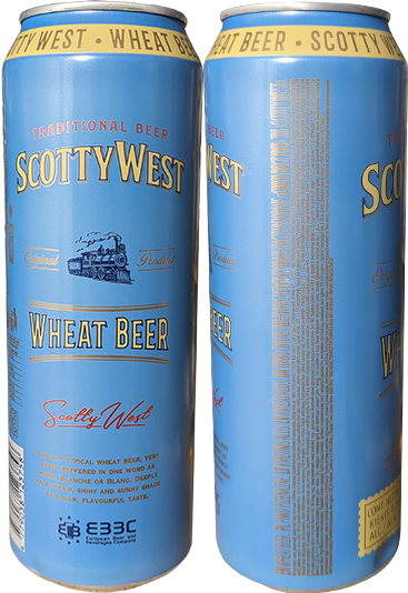 Пиво Scotty West Wheat Beer в банке 0,568 литра