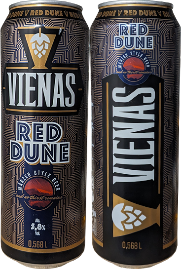 Пиво Vienas Red Dune в банке 0,5 литра