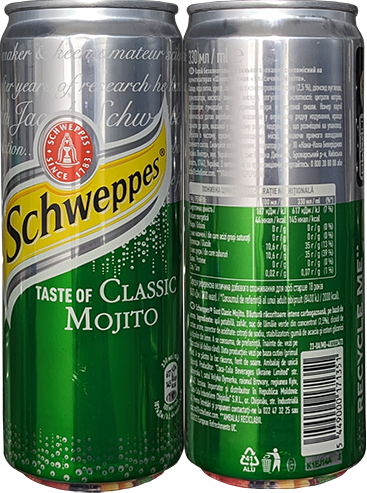 Напиток Schweppes Classic Mojito в банке 0,33 литра