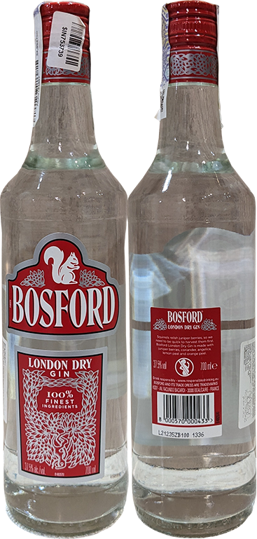 Джин Bosford London Dry в бутылке 0,7 литра