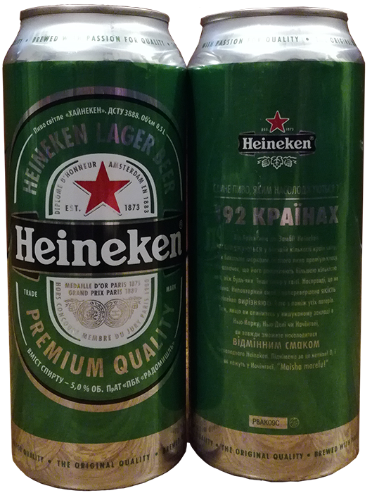 Пиво Heineken в банке