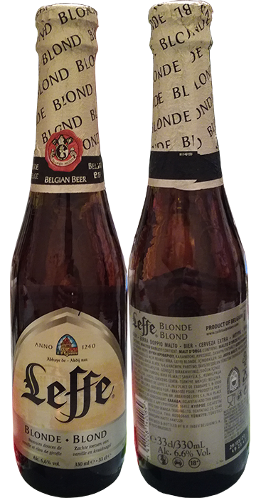 Пиво Leffe Blonde в бутылке 0,33 литра
