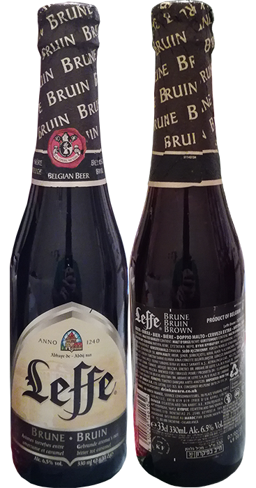 Пиво Leffe Brune в бутылке 0,33 литра