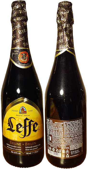 Пиво Leffe Brune в бутылке 0,75 литра