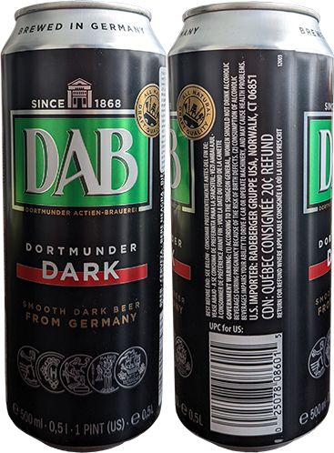 Пиво Dab Dark Beer в банке 0,5 литра релиз 2022 года