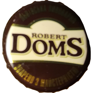 Пиво Robert Doms Мюнхенский в бутылке 0,5 литра крышка